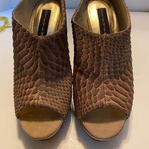 Steven by Steve Madden leather wedges.  Size 8